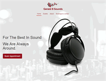 Tablet Screenshot of geraldbsounds.com